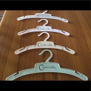 Girls Cinderella coat hangers, lot of 4